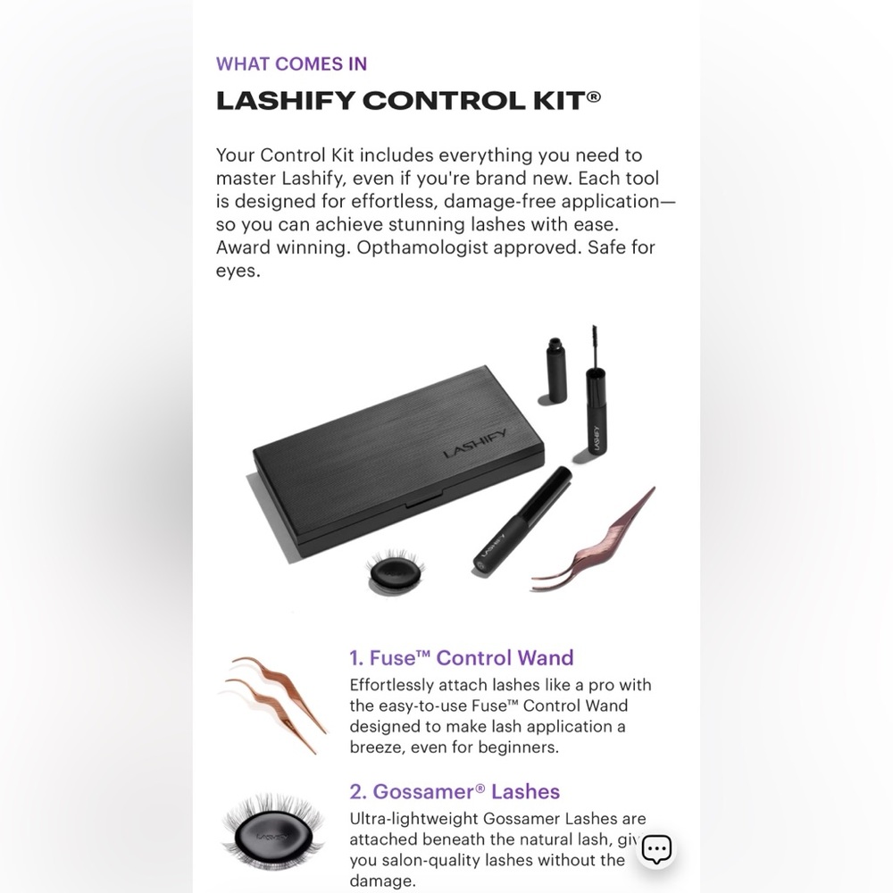 Lashify Control Kit - New With Lashes - image 1